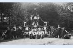 Cvičení litomyšlského Sokola u Smetanova domu v roce 1918.
